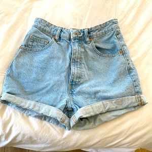 Zara high waisted jean shorts